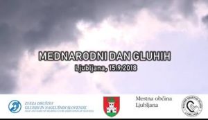 15. 9. 2018 Mednarodni dan gluhih Ljubljana in jedilnik