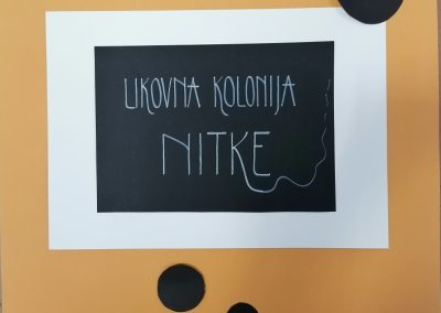 1. likovna kolonija z naslovom ‘NITKE’