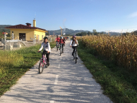 5. 9. 2017 – Športni dan – kolesarjenje s ščepcem veslanja, lokostrelstva in odbojke